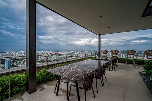An inviting outdoor space