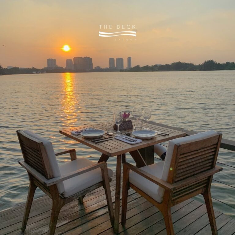 The Deck Saigon – A Table by the Water