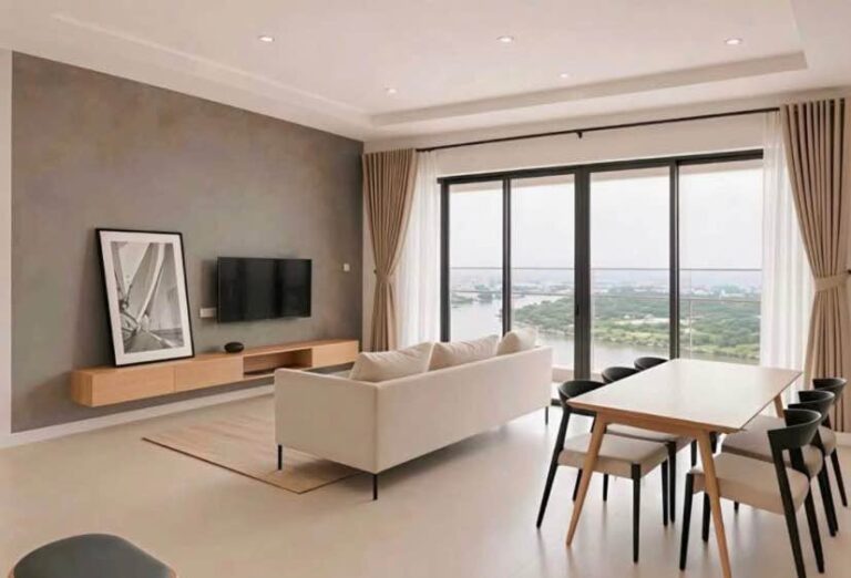 Floating Timber Console